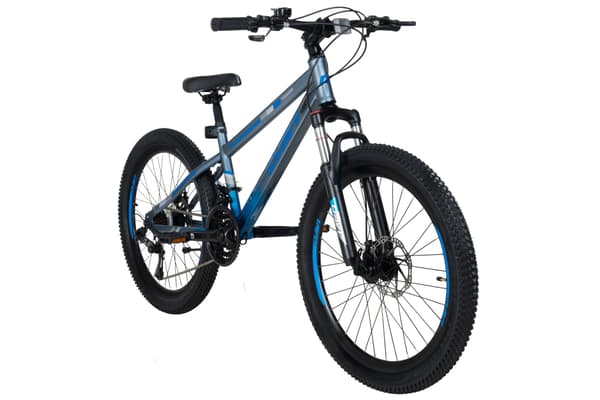 Barncykel Davi Terrano 24, 130-160 cm, 21 växlar, Grå/Blå