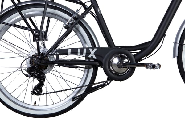 Elcykel E-Lux 26", 155-170cm, 7 gear, 50 km, Sort