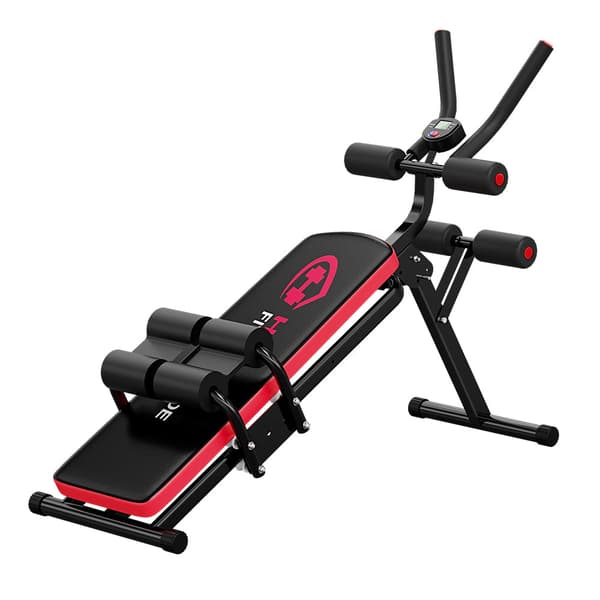 Sammenklappelig Mavetræner med LCD-display, 3 Modstandsniveauer, Core Trainer op til 150 kg