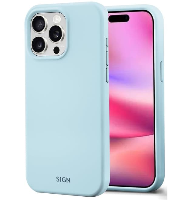 Liquid Silikonetui til iPhone 16 Pro - Lyseblå