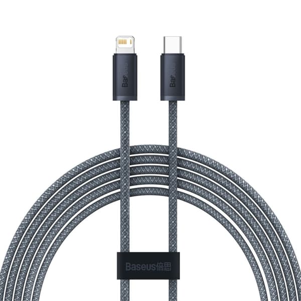 Baseus USB-C - iP-kabel 20W, 2m - Skiffergrå