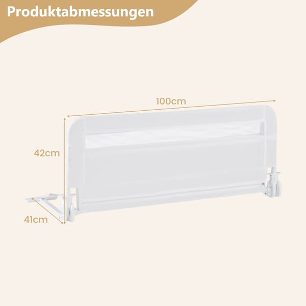 Sammenleggbar sengehest til småbarn, 100 cm, vaskbart trekk
