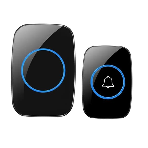 Trådløst Ring Ur LED IPX4 - Sort