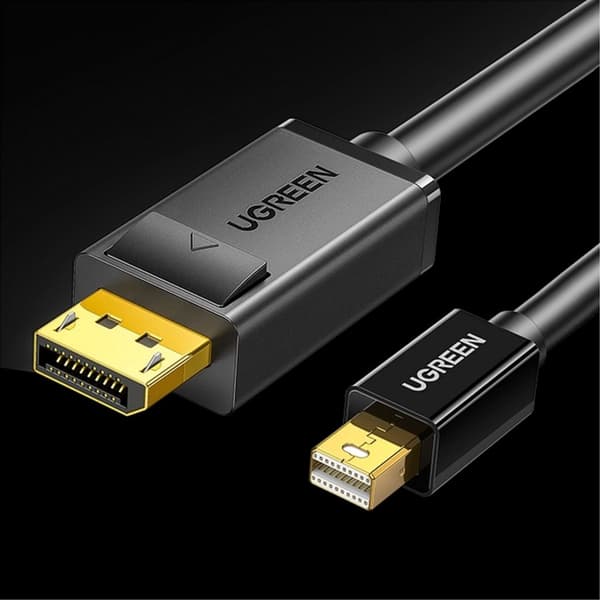 Ugreen Mini DisplayPort til DisplayPort kabel, 1,5m - Sort