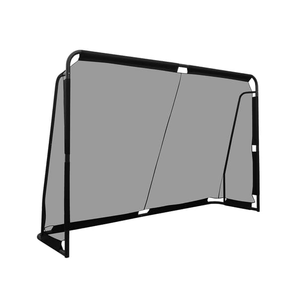 Fodboldmål, metalramme og PE-net, 300 x 200 cm, sort