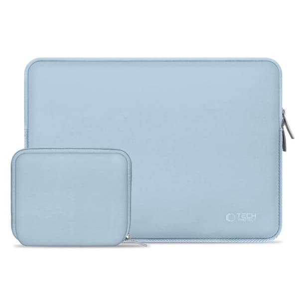 Tech-Protect Neoslim Laptop-sleeve 13-14" med tilbehørslomme - Blå