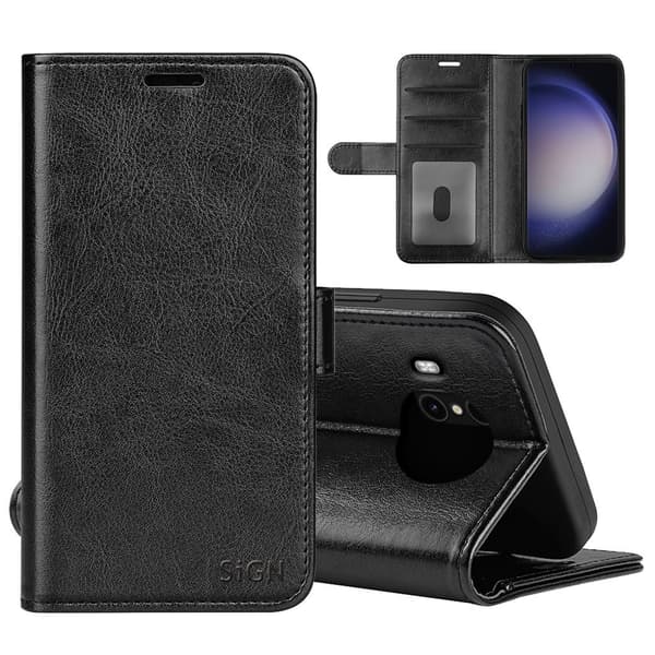 Wallet etui til Samsung Galaxy S24 - Sort