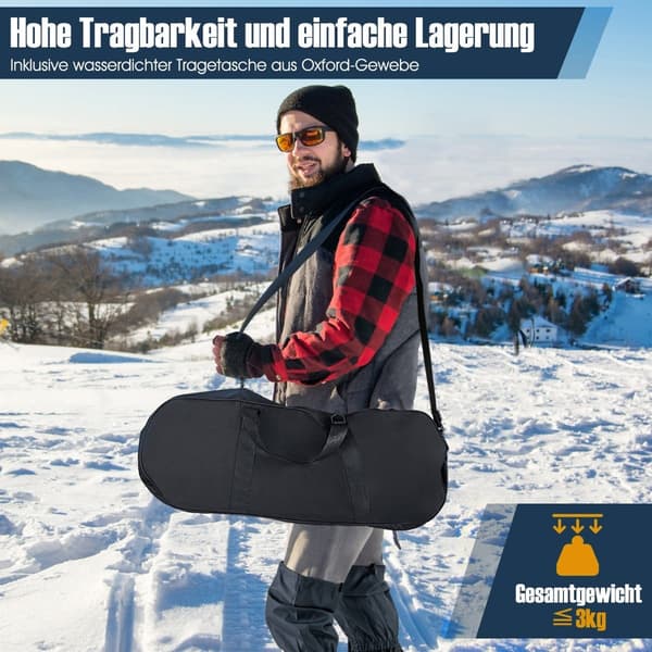 Snöskor med dubbel spärrbindning, 63 cm guld