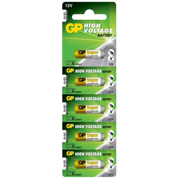 GP Specialbatterier 27A, 5-pak