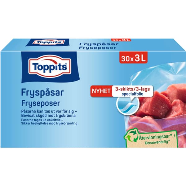Søppelsekker 3L, pakke med 30