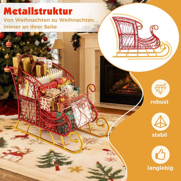 Metall julkorg, presentförvaring i två nivåer