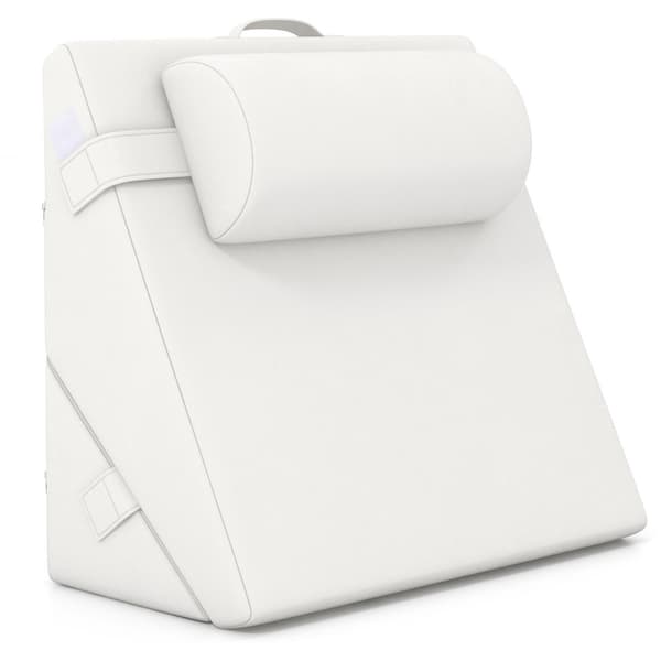 Justerbart kilformat kuddset i memoryskum – Off White