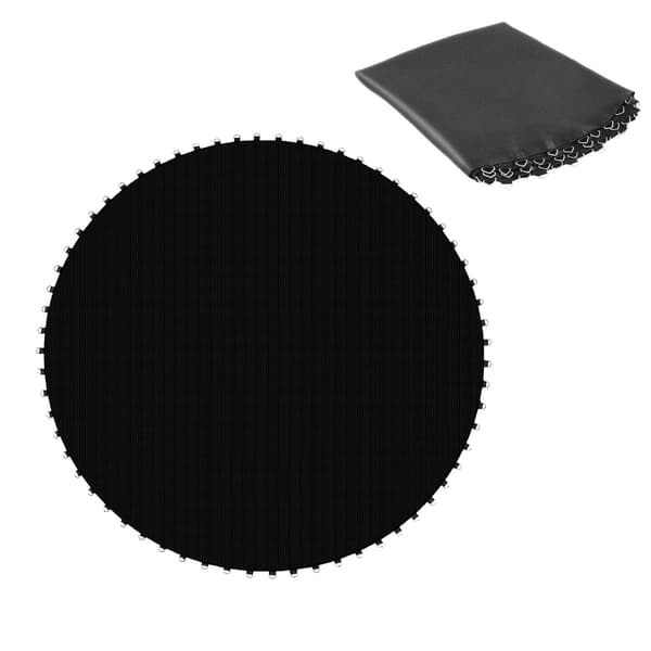 Trampolinmåtte, 366 cm ramme, sort, holdbar PP