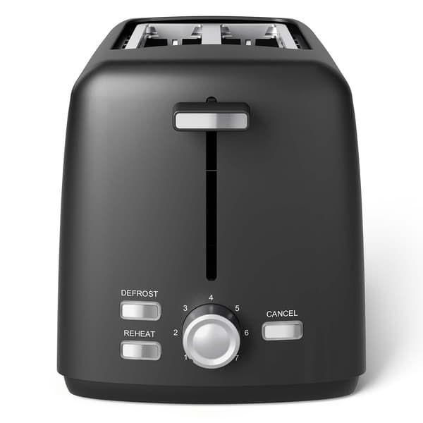 2-skivers brødrister i rustfrit stål, 800W