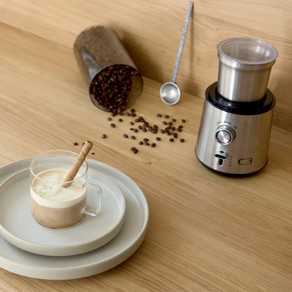 Kaffekværn, 85g kapacitet, 200W, børstet rustfrit stål
