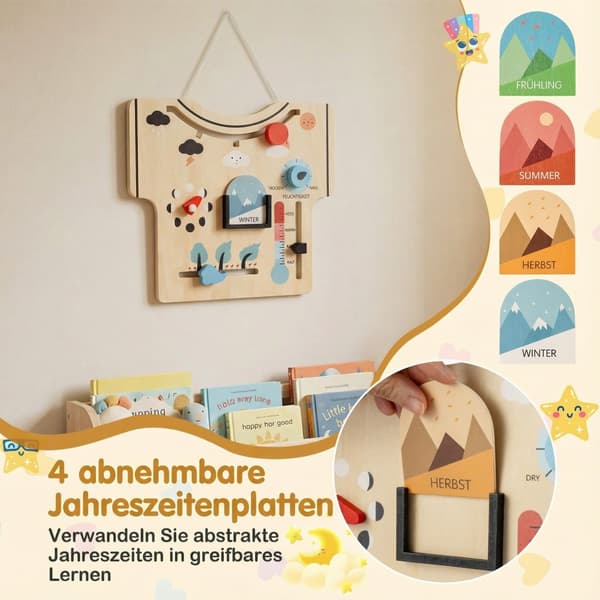 Montessori träkalender – årstider, väder, månfaser