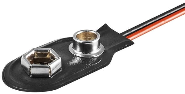 Goobay kabelkontakt for 9V batterier