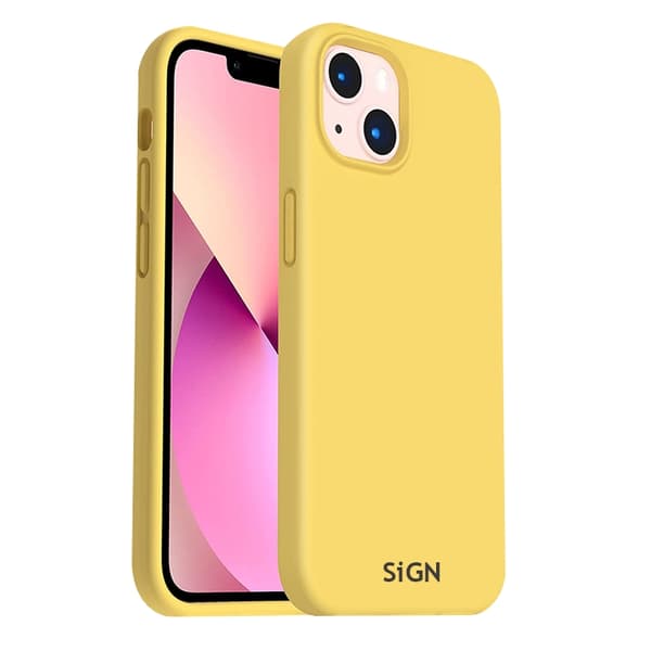 Liquid Silikonetui til iPhone 14 Plus - Gul