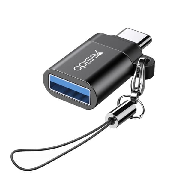 Yesido USB-A till USB-C Mini OTG-adapter för laddning och dataöverföring