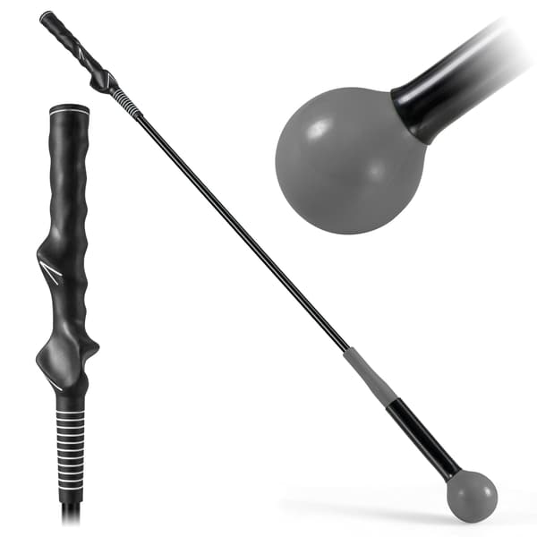 Golf swing trenerhjelpemiddel, 100 cm, vekthode, grå