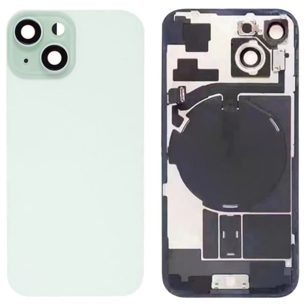 Bakdeksel med små deler til iPhone 15 – Grønn