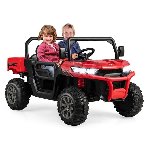 2-sitsig elektrisk dumper för barn med fjärrkontroll