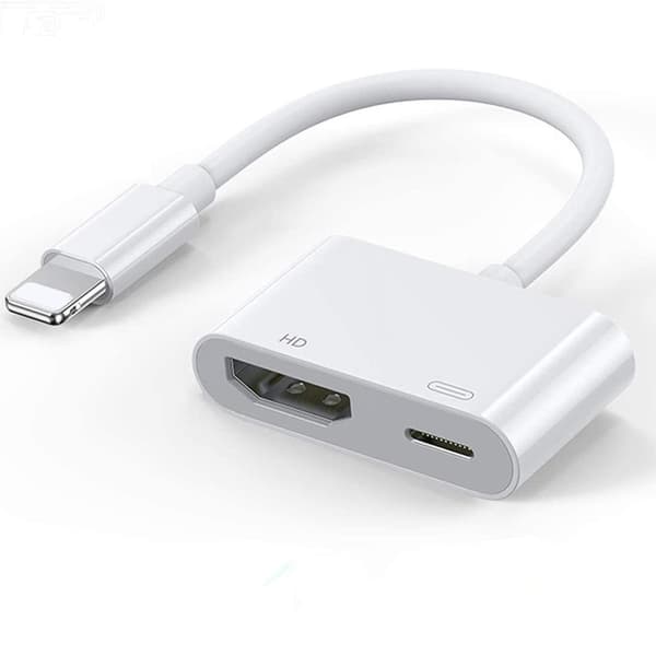 Lightning til HDMI Adapter 5V, 1A - Hvit