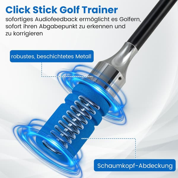 Golfsvingtränare med halkfritt grepp, blå, 80 cm