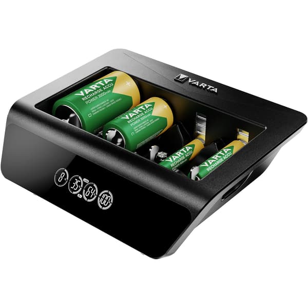 Universell LCD-batteriladdare för AA, AAA, C, D, 9V