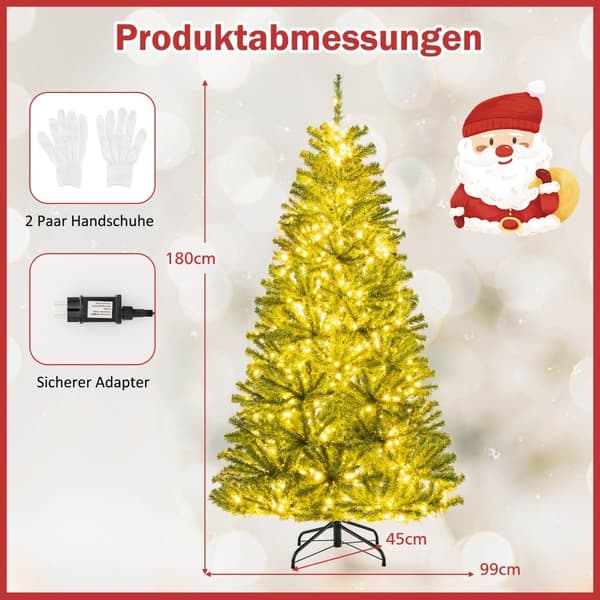 180 cm tekokuusi 700 LED-valolla