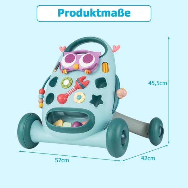 Gåstol med avtakbar spiller og formsorterer
