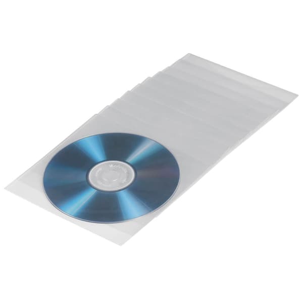 HAMA CD/DVD tasku Läpinäkyvä 50 kpl