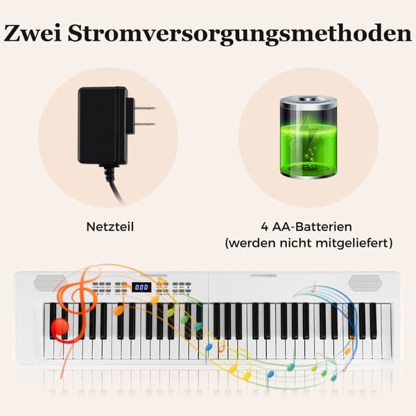 61-tangenters foldbart elektronisk keyboard med MIDI og split
