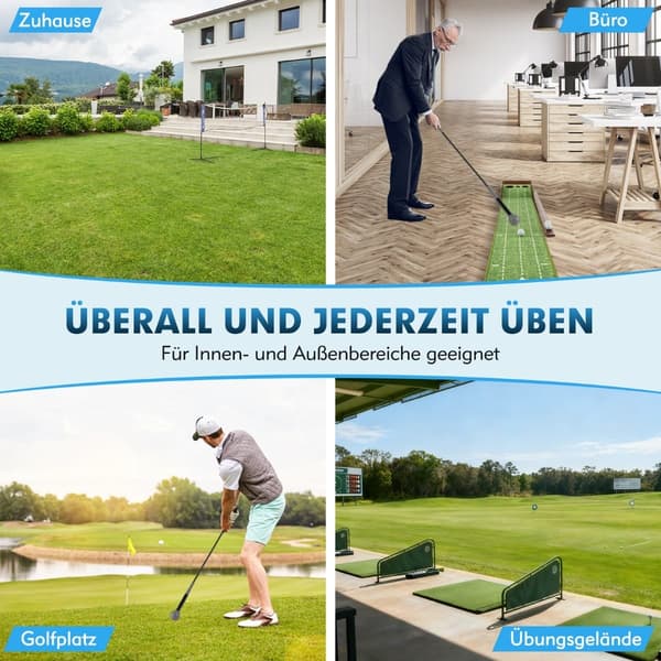 Golf swing trenerhjelpemiddel, 100 cm, vekthode, grå