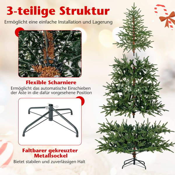 180 cm tekokuusi 250 LED-valolla