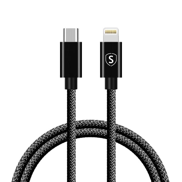 USB-C til Lightning-kabel 20W, 1m - Svart