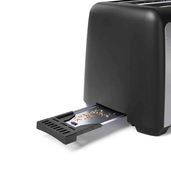 2-skivers brødrister i rustfrit stål, 800W
