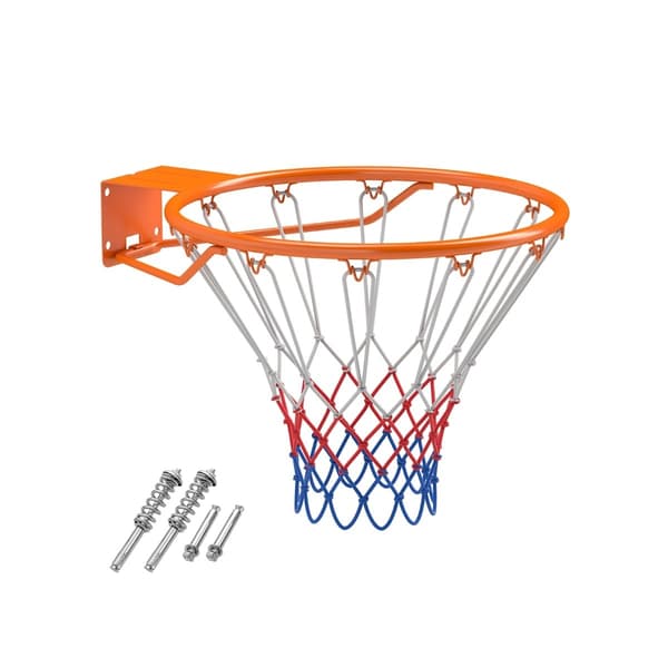 Basketkorg för inomhusbruk – 45 cm ring, väggfäste, orange