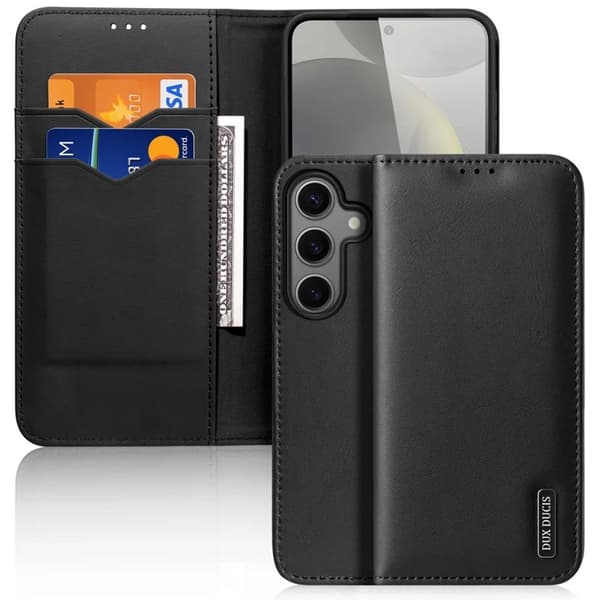 DUX DUCIS Samsung Galaxy S25 Læderpung - Sort