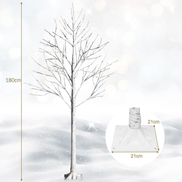 180 cm tekokoivupuu 96 LED-valolla