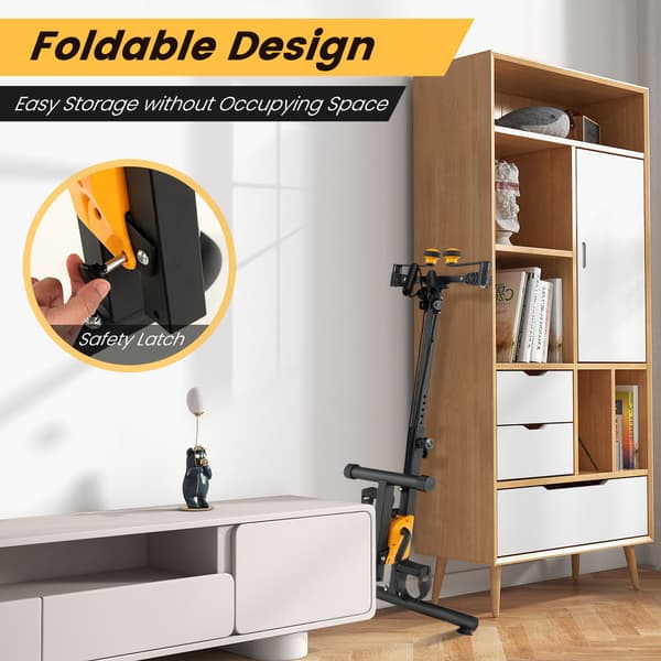 Pedaltræner med justerbart håndgreb, foldbar, 9 niveauer