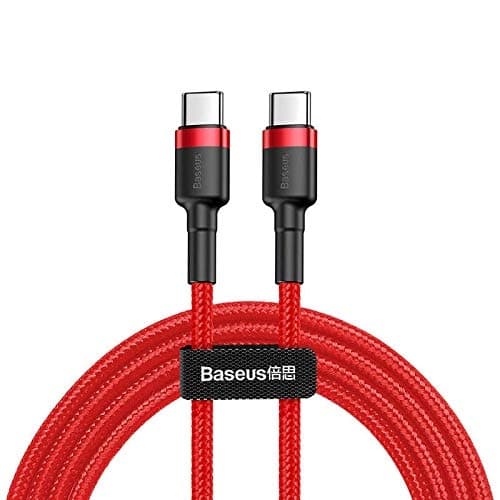 Baseus Cafule USB-C - USB-C, QC 3.0, USB-C PD, 3A 2 m - punainen