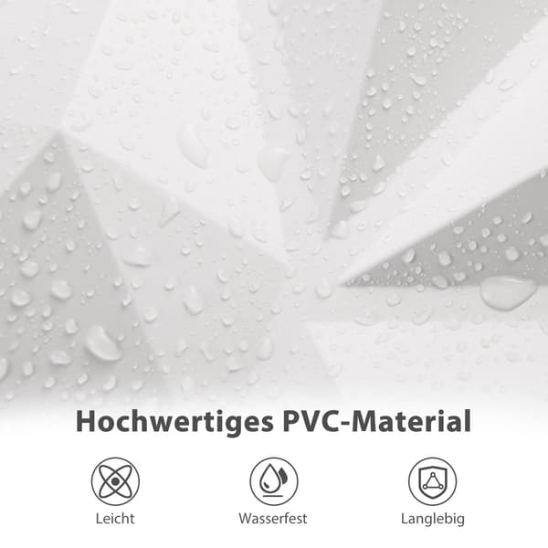 3D-väggpaneler, diamantmönster, 50-pack, 4,5 m² täckning