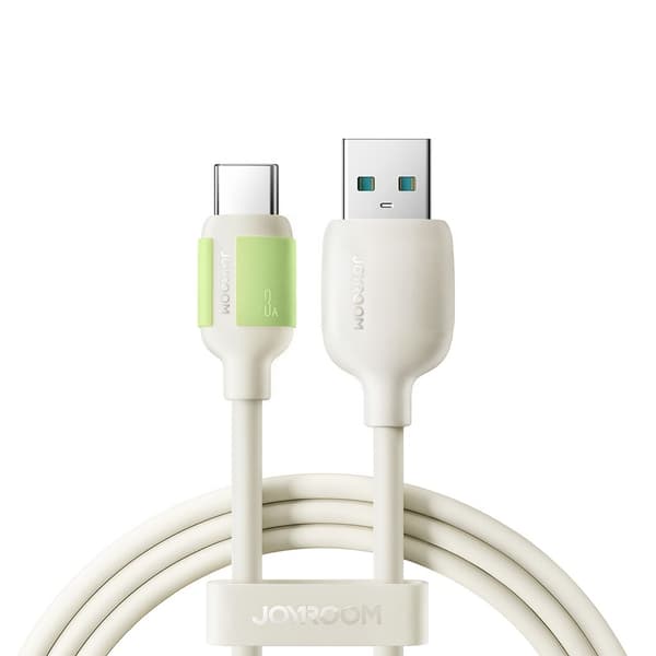 Joyroom 3A hurtigladekabel USB-A til USB-C, 1,2 m - Beige