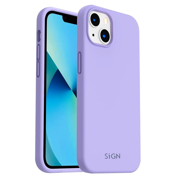 Liquid Silikonetui til iPhone 14 - Lavendel