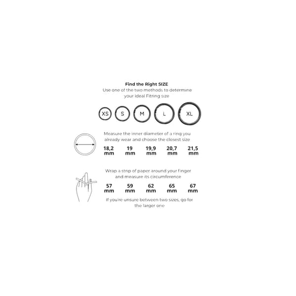 Smart ring med display, justerbar størrelse