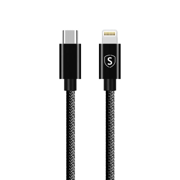 USB-C til Lightning-kabel 20W, 0,25m - Svart