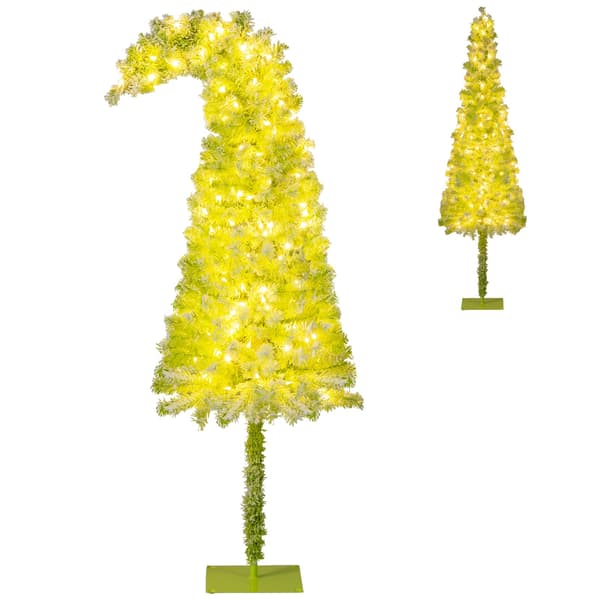 180 cm esivalaistu tekokuusi lumipeitteellä