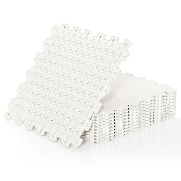 Syntetiske isfliser 10-pakning, UHMW-PE, 46,5 cm