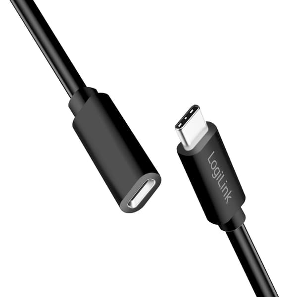 USB-C forlængerkabel, 60W, 3m, sort